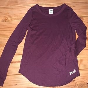 Women’s Maroon Long Sleeve Tee
